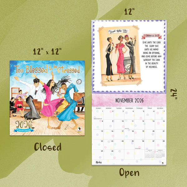 2026 Too Blessed Calendar | FashionMojos.com