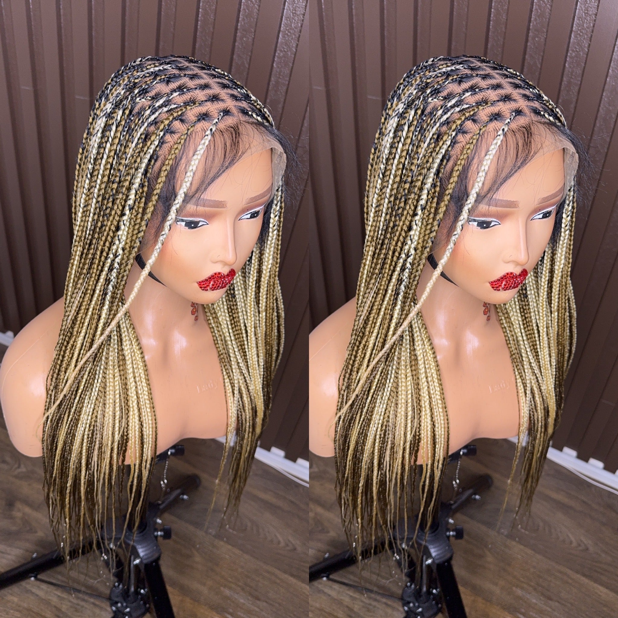 22 inches 613/27 knotless braided wig