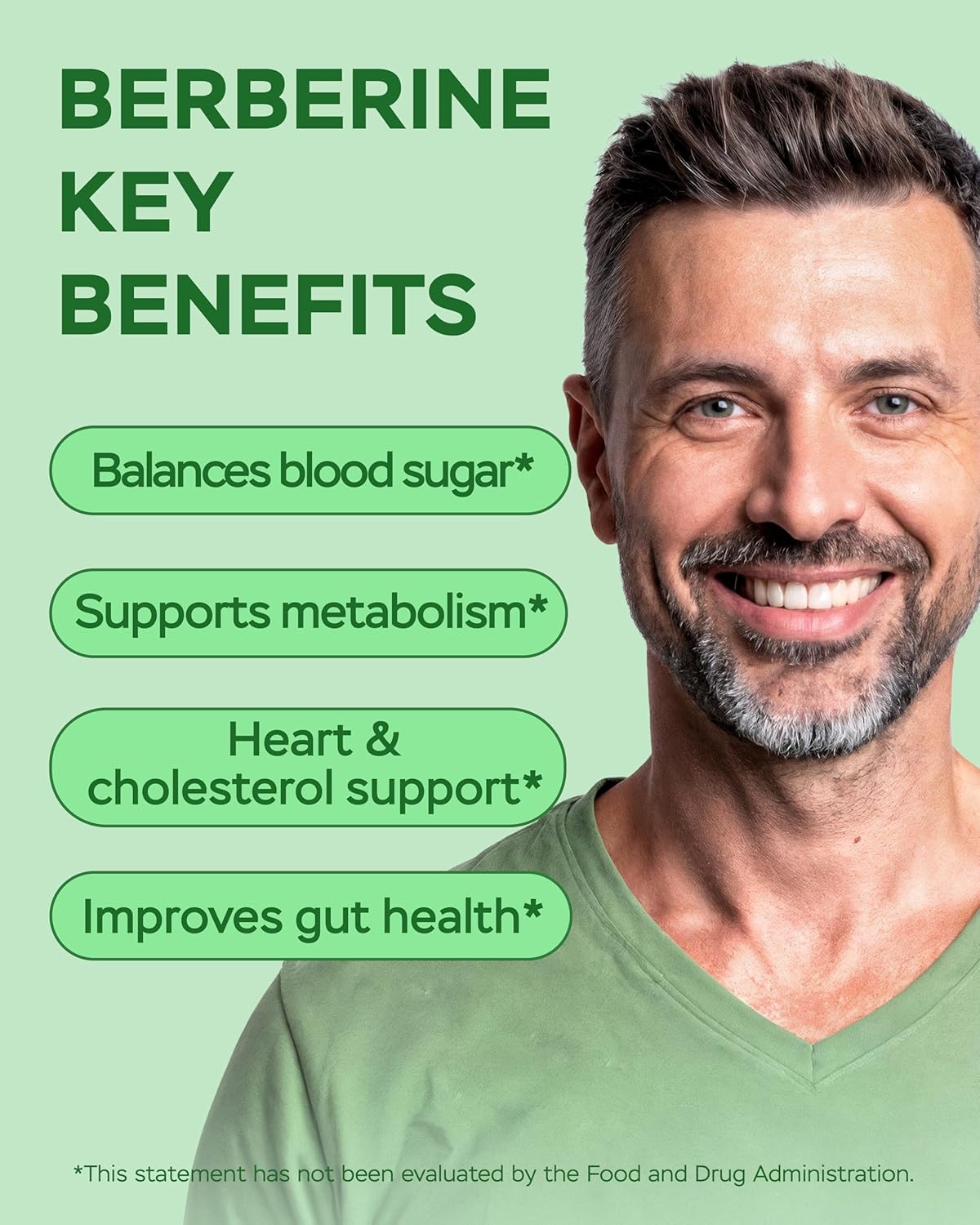 Berberine HCL Supplement - 60 Capsules